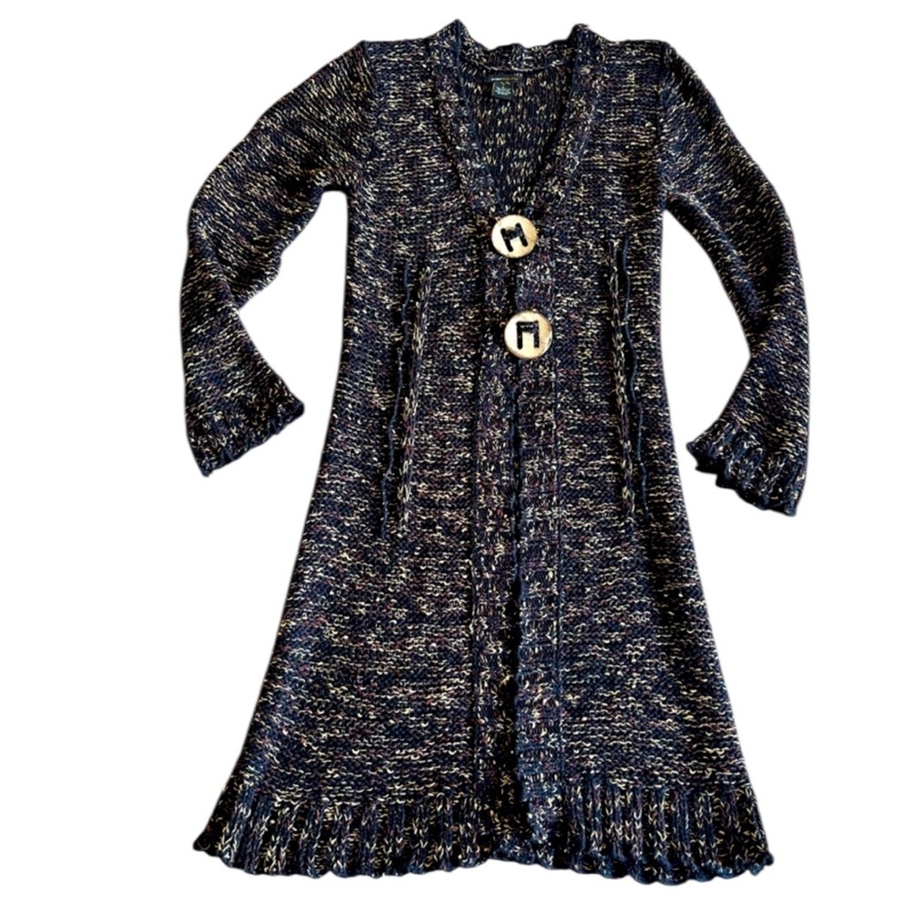 BCBG Max Azria Long Knit Cardigan Sweater‎ – Size Large